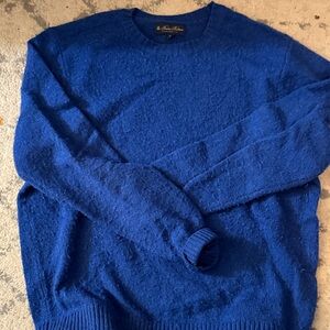 Brooks Brothers Vibrant Blue Crewneck Sweater